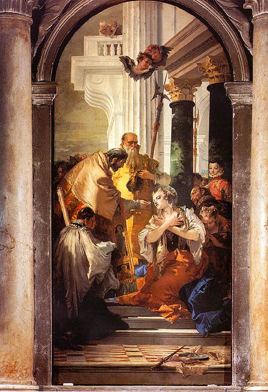 Giovanni Battista Tiepolo The Last Communion of St.Lucy oil painting image